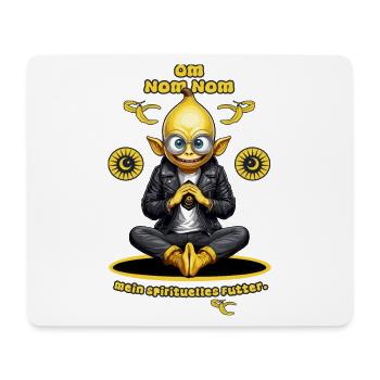 Lustige Yoga Banane - Mousepad (Querformat) - Weiß - Vorne