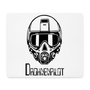 DrohnenPlot Neon Linien Muster - Mousepad (Querformat) - Weiß - Vorne