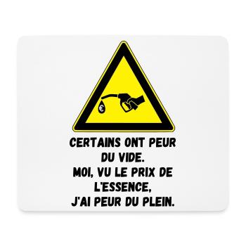 Fear of filling up with gas - Mouse Pad (horizontal) - white - Front