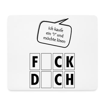 Ich kaufe ein I und möchte lösen - Mousepad (Querformat) - Weiß - Vorne