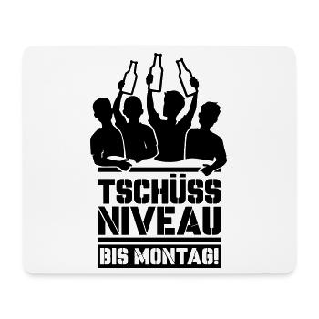 Bye bye niveau jusqu’à lundi - Tapis de souris (format paysage) - blanc - Devant