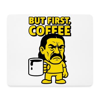 Coffee Man - Mousepad (Querformat) - Weiß - Vorne