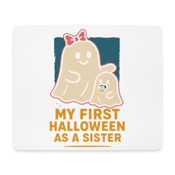 My First Halloween As A Sister Cute Ghost - Mouse Pad (horizontal) - white - Front