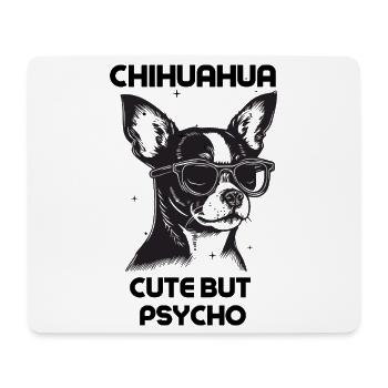 Chihuahua mignon mais psychopathe - Tapis de souris (format paysage) - blanc - Devant