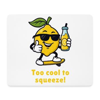 Lemon Too Cool To Squeeze Caricature - Mouse Pad (horizontal) - white - Front