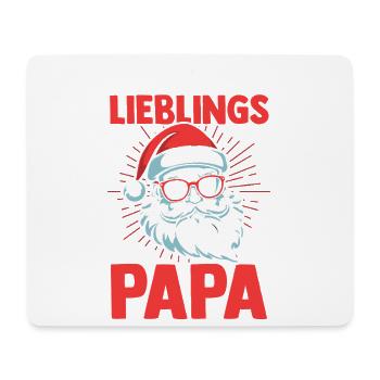 Noël du Père Noël Papa Noël - Tapis de souris (format paysage) - blanc - Devant