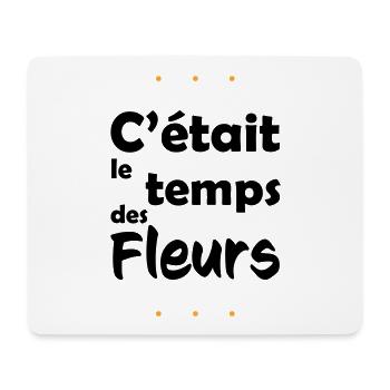 Es war Blumenzeit - Mousepad (Querformat) - Weiß - Vorne