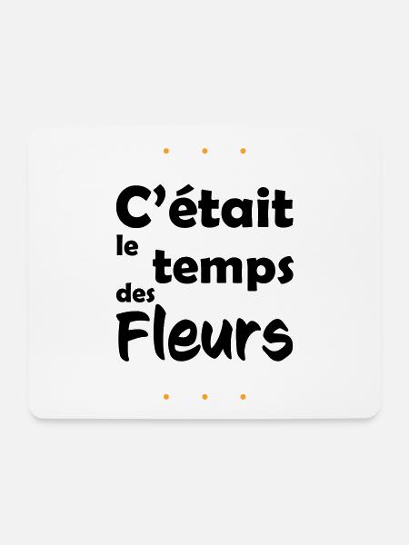 It was flower time - Mouse Pad (horizontal) - white