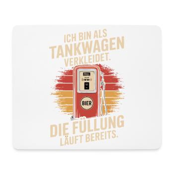 Carnival Disguised as a Tanker Truck Bachelor Party Costume Beer - Mouse Pad (horizontal) - white - Front