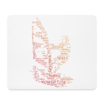 Windsurfing motif that works immediately - Mouse Pad (horizontal) - white - Front