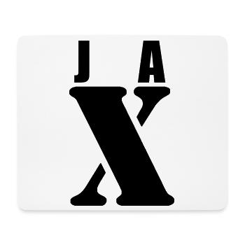 Jax – First Name Design | Minimal Typography - Mousepad (Querformat) - Weiß - Vorne