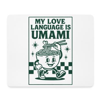 Umami ist Liebe | Ramen Nudeln - Mousepad (Querformat) - Weiß - Vorne
