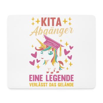 Kita Erste Klasse Einhorn Schüler Kindergarten - Mousepad (Querformat) - Weiß - Vorne