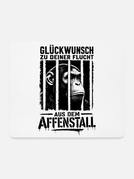 Schade das du gehst wir vermissen dich Jobwechsel - Mousepad (Querformat) - Weiß