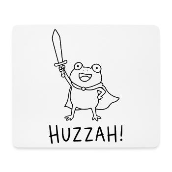 Hourra ! Grenouille - Tapis de souris (format paysage) - blanc - Devant