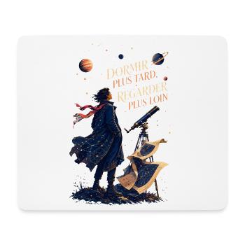 Rêverie Astronomique: Voir Plus Loin - Tapis de souris (format paysage) - blanc - Devant