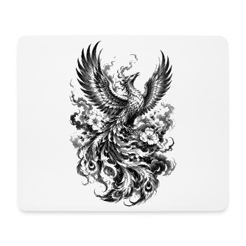 Houou du phénix japonais dans le style Irezumi - Tapis de souris (format paysage) - blanc - Devant