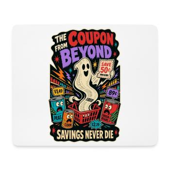 Coupon d’Au-delà – Sparfuchs Horror Humour - Tapis de souris (format paysage) - blanc - Devant