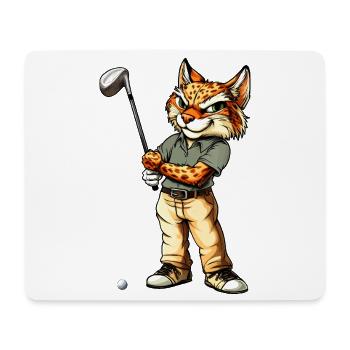 Luchs Golf - Mousepad (Querformat) - Weiß - Vorne