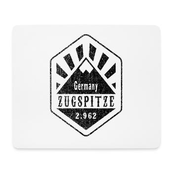 Zugspitze Allemagne - Used Look - Tapis de souris (format paysage) - blanc - Devant