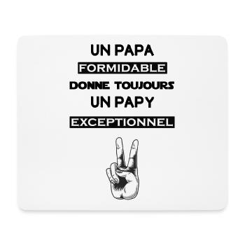 un papa formidable donne toujours papy cadeau cool - Tapis de souris (format paysage) - blanc - Devant