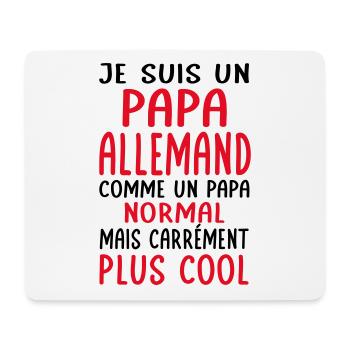 Papa Allemand comme un papa normal plus cool - Tapis de souris (format paysage) - blanc - Devant
