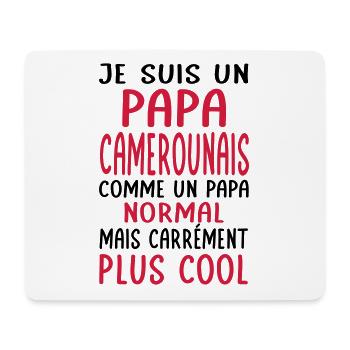 Papa Camerounais comme un papa normal plus cool - Tapis de souris (format paysage) - blanc - Devant