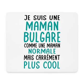 Maman Bulgare comme maman normale plus cool - Tapis de souris (format paysage) - blanc - Devant