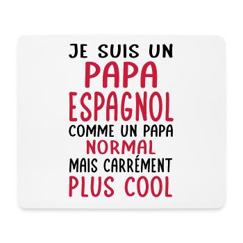 Papa Espagnol comme un papa normal plus cool - Tapis de souris (format paysage) - blanc - Devant