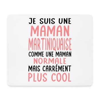 Maman Martiniquaise comme maman normale plus cool - Tapis de souris (format paysage) - blanc - Devant