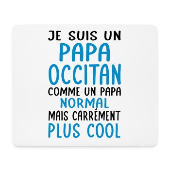 Papa Occitan comme un papa normal plus cool - Tapis de souris (format paysage) - blanc - Devant