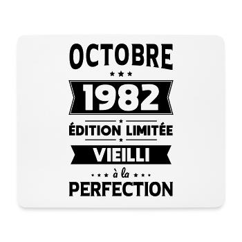 Anniversaire 40 ans - Octobre 1982 Perfection - Tapis de souris (format paysage) - blanc - Devant