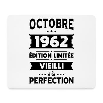 Anniversaire 60 ans - Octobre 1962 Perfection - Tapis de souris (format paysage) - blanc - Devant