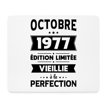 Anniversaire 45 ans - Octobre 1977 Perfection - Tapis de souris (format paysage) - blanc - Devant