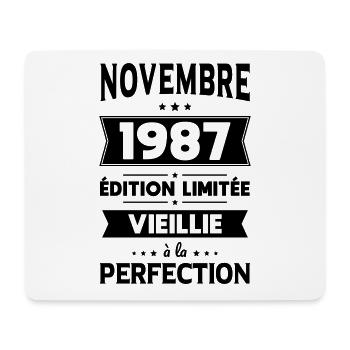 Anniversaire 35 ans - Novembre 1987 Perfection - Tapis de souris (format paysage) - blanc - Devant