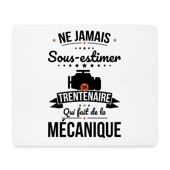 Sous-estimer trentenaire qui fait de la mécanique - Tapis de souris (format paysage) - blanc - Devant