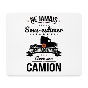 Sous-estimer un quadragénaire avec son camion - Tapis de souris (format paysage) - blanc - Devant
