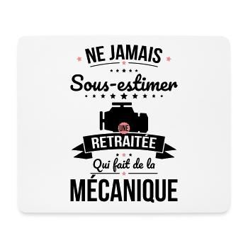 Sous-estimer une retraitée qui fait mécanique - Tapis de souris (format paysage) - blanc - Devant