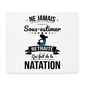 Sous-estimer un retraité qui fait de la natation - Tapis de souris (format paysage) - blanc - Devant