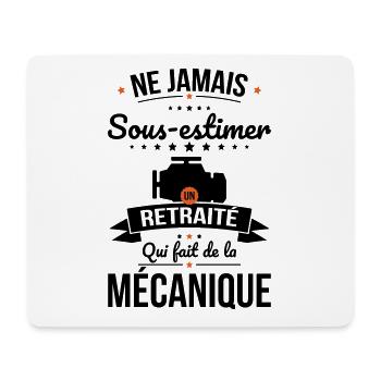 Sous-estimer un retraité qui fait de la mécanique - Tapis de souris (format paysage) - blanc - Devant