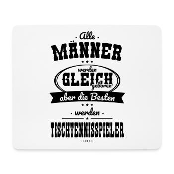 Männer gleich Besten werden Tischtennisspieler - Mousepad (Querformat) - Weiß - Vorne