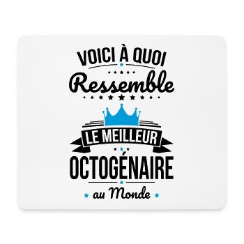 A quoi ressemble le meilleur octogénaire au monde - Tapis de souris (format paysage) - blanc - Devant