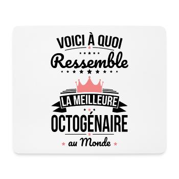 A quoi ressemble la meilleure octogénaire au monde - Tapis de souris (format paysage) - blanc - Devant