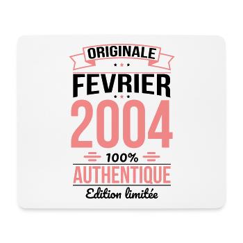 Anniversaire 20 ans - Originale - Février 2004 - Tapis de souris (format paysage) - blanc - Devant