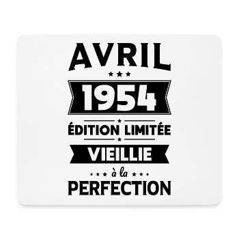 70th Anniversary - April 1954 Perfection - Mouse Pad (horizontal) - white - Front
