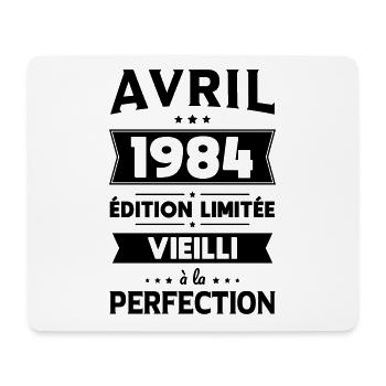 40th Anniversary - April 1984 Perfection - Mouse Pad (horizontal) - white - Front