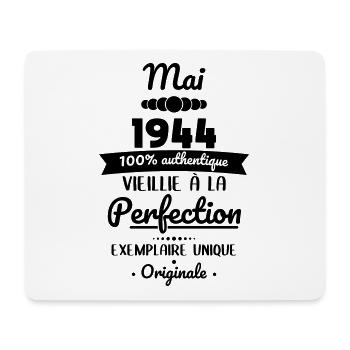 80th Anniversary - May 1944 Original - Mouse Pad (horizontal) - white - Front