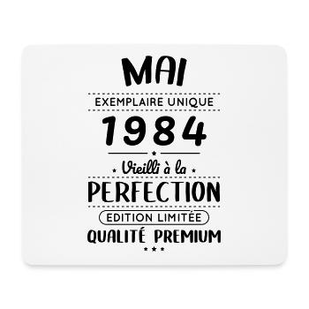 40th Anniversary - May 1984 Perfection - Mouse Pad (horizontal) - white - Front
