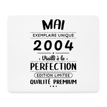 20th Anniversary - May 2004 Perfection - Mouse Pad (horizontal) - white - Front
