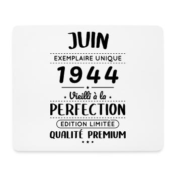 80th Anniversary - June 1944 Perfection - Mouse Pad (horizontal) - white - Front